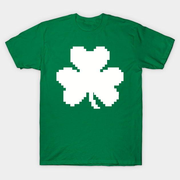 Pixel shamrock T-Shirt by Designzz